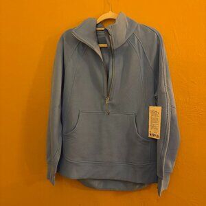 Lululemon Scuba Oversized Funnel Neck Half Zip - M/L - Aero Blue (LW3ICYS) - NWT